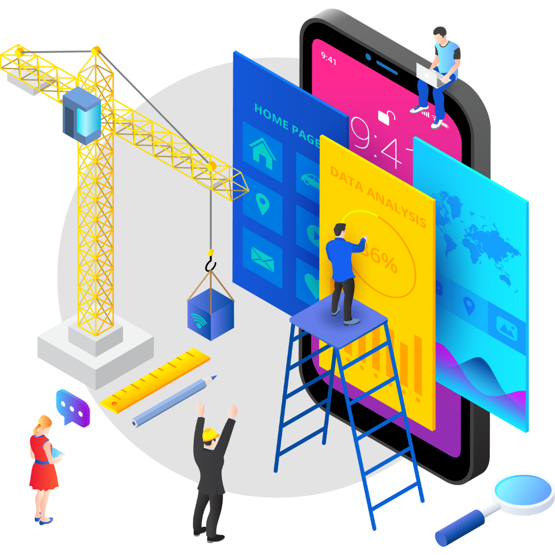 Illustration of Web website work | WordPress Development Company